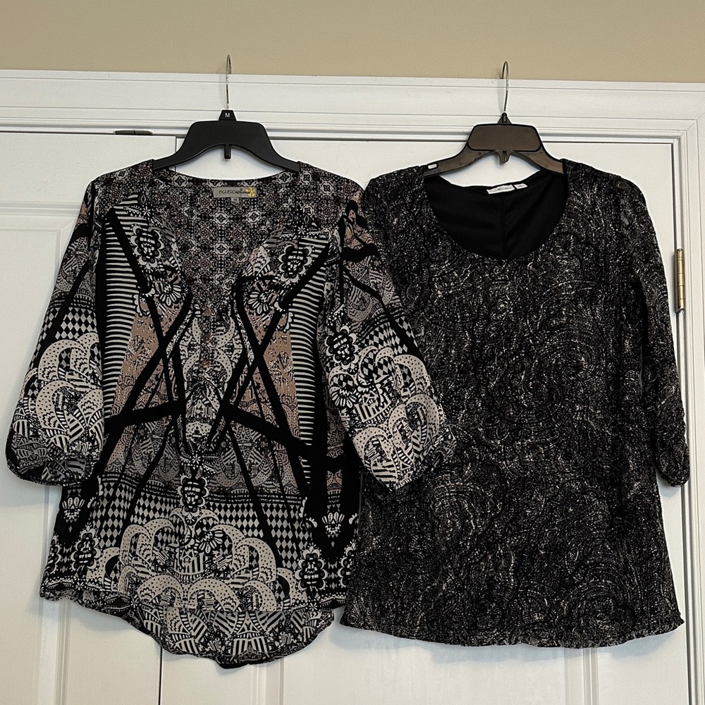 Dressy Tunics/shirts Sz M